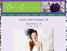 Tablet Screenshot of bridalextravaganza.us